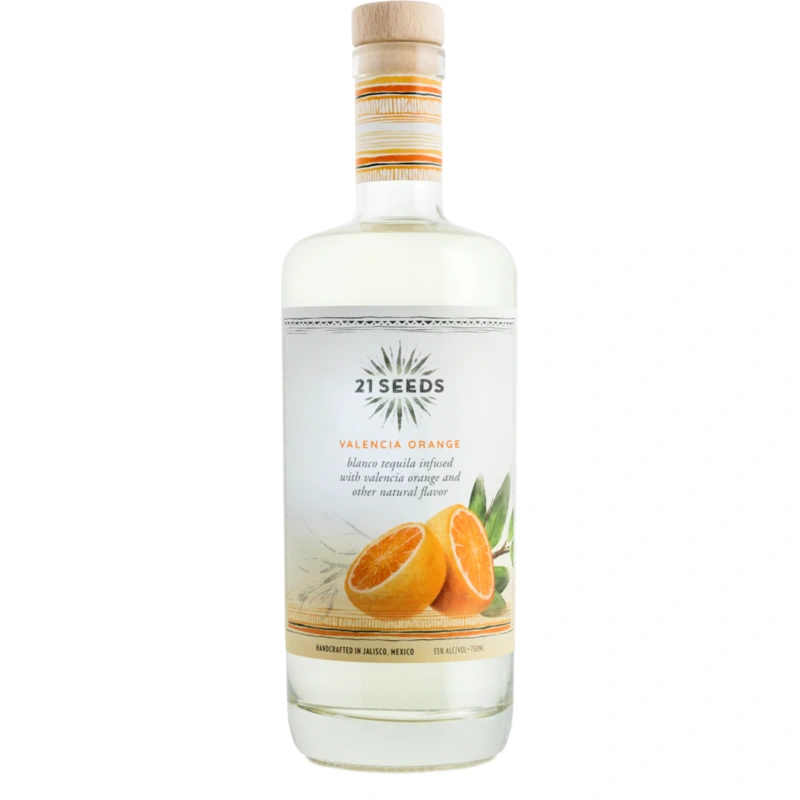 21 SEEDS TEQUILA VALENCIA ORANGE 750ML