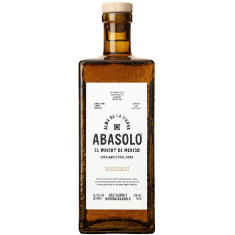 ABASOLO WHISKEY CORN ALMA DE LA TIERRA EL WHISKY DE MEXICO 750ML