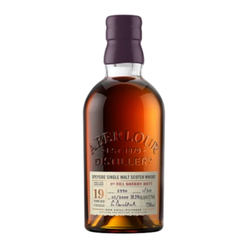 ABERLOUR SCOTCH SINGLE MALT FIRST FILL SHERRY BUTT HIGHLAND 19YR 750ML