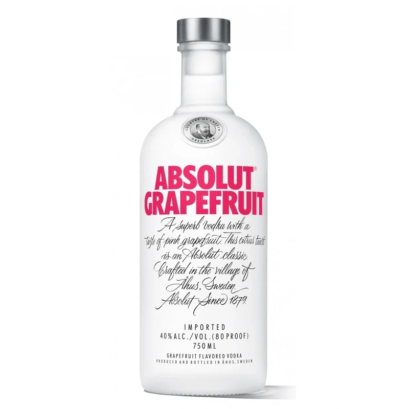 ABSOLUT VODKA GRAPEFRUIT FLAVORED SWEDEN 750ML