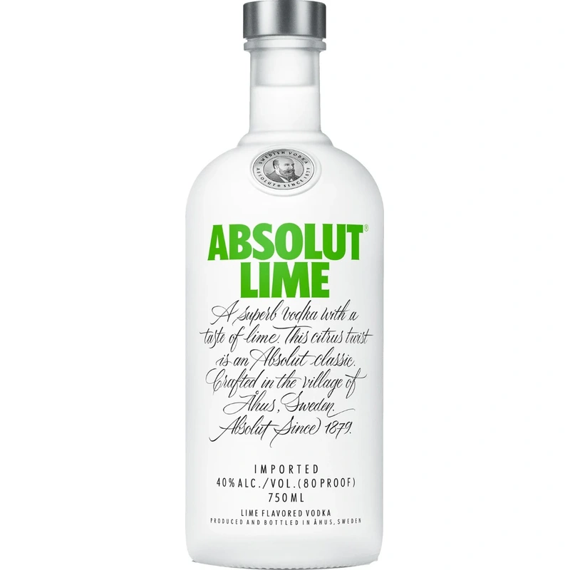 ABSOLUT VODKA LIME FLAVOR SWEDEN 750ML